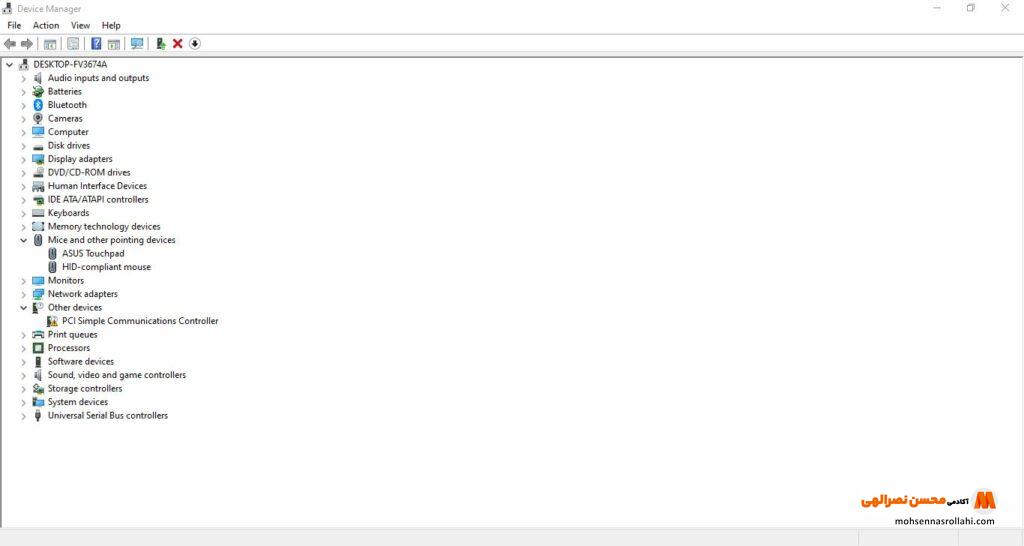  آموزش آپدیت کردن درایور موس برای تعمیر غلتک موس
